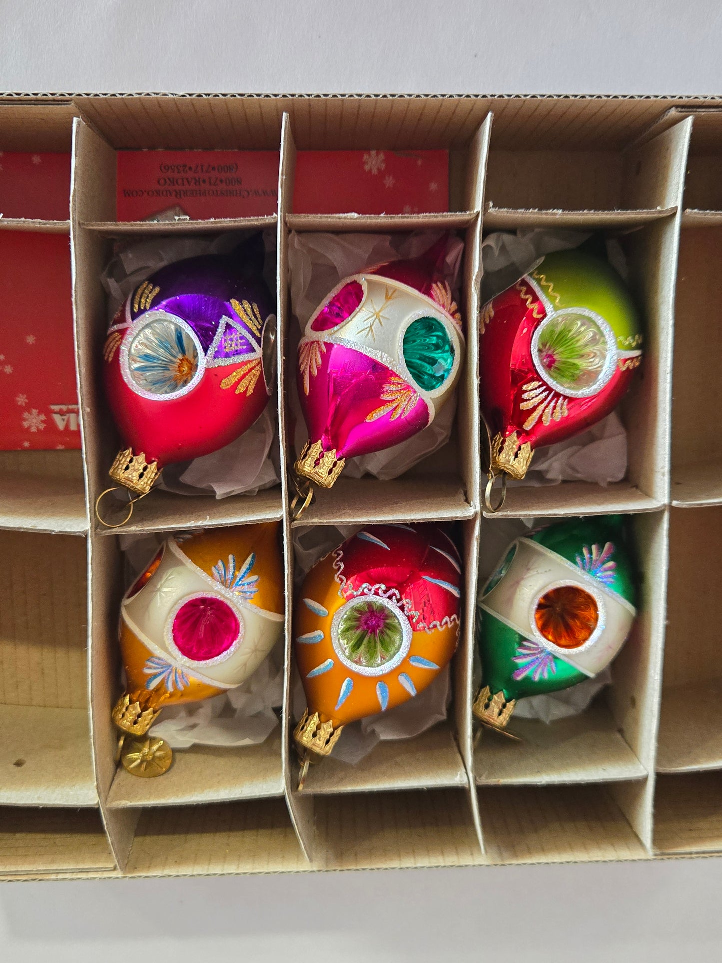 Fantasia by Christopher Radko "Dream Reflections" Set of 6