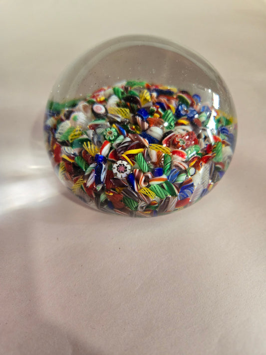 Millefiori End of Day Paperweight