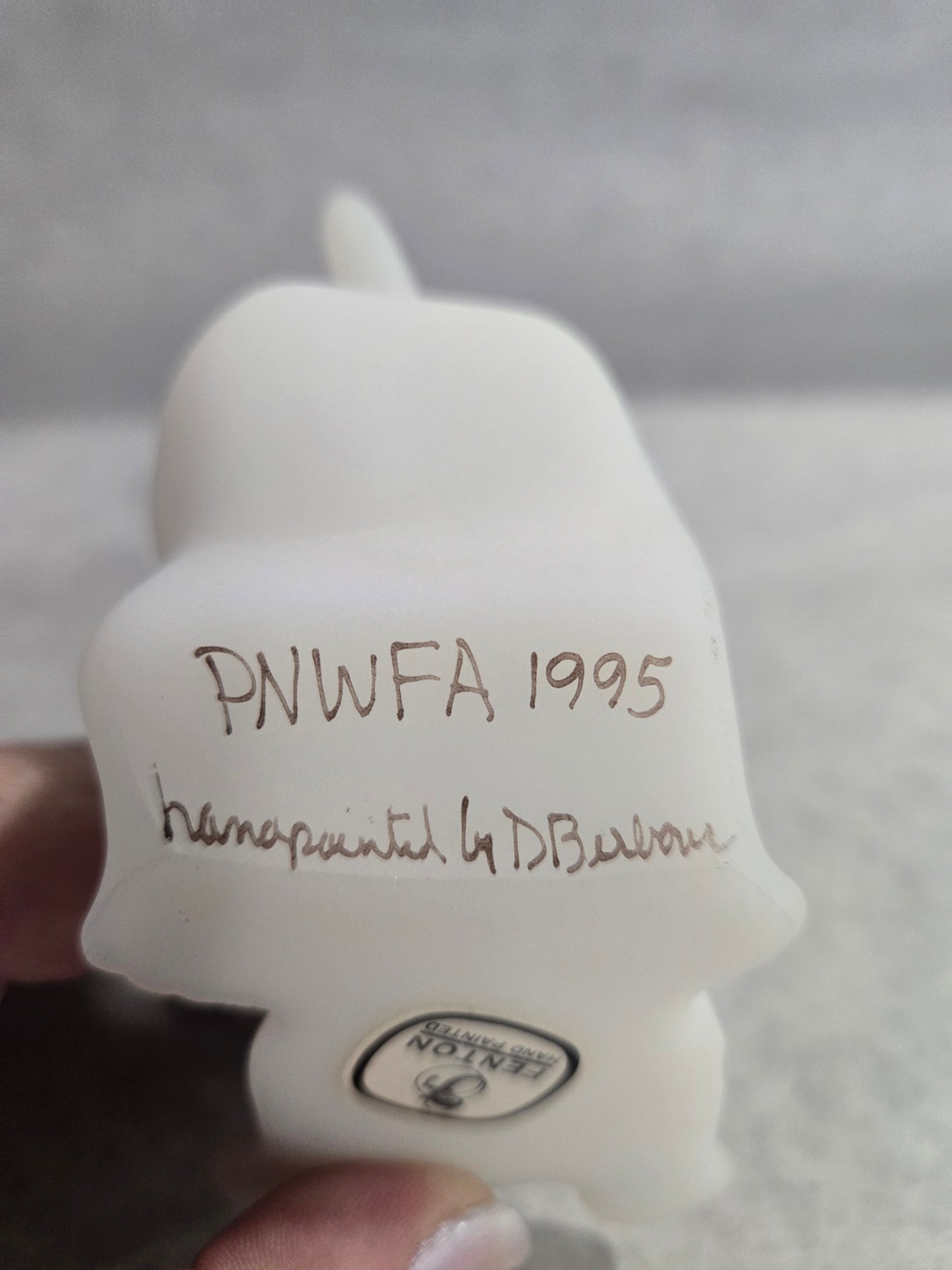 Vintage Fenton Dalmatian PNWFA Black & White