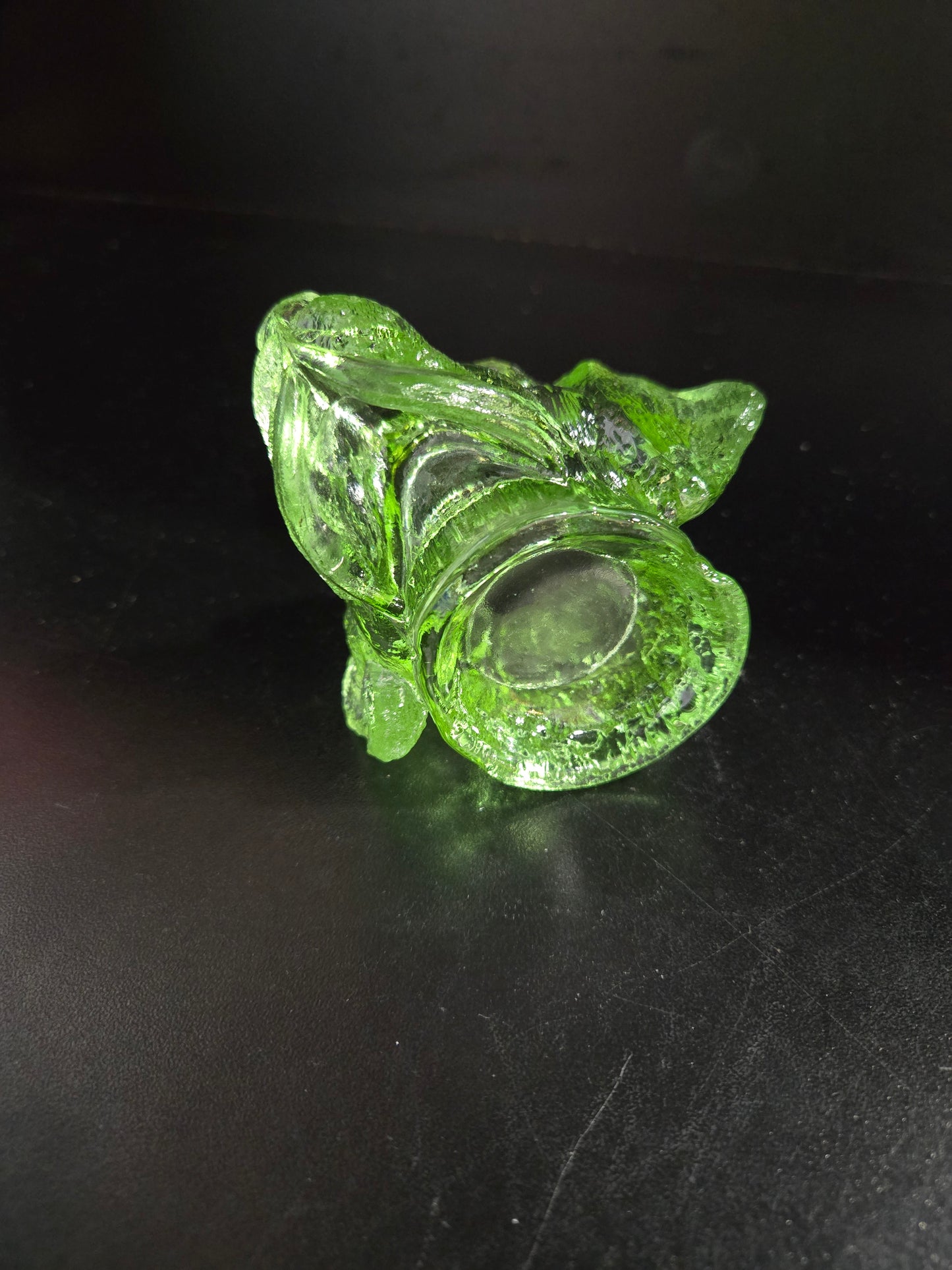 Vintage Selenium dog toothpick holder