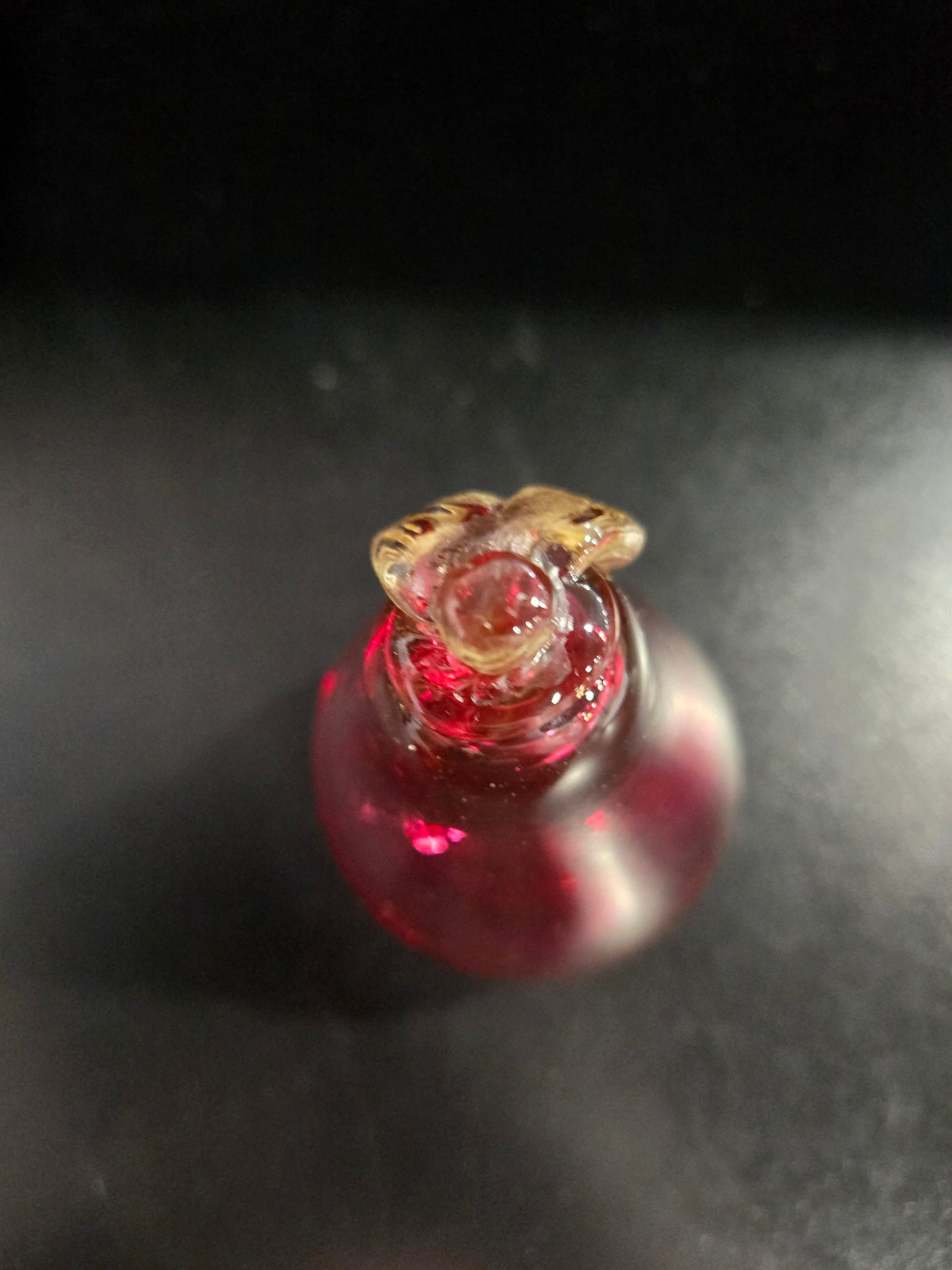 Rossi Cranberry glass pear