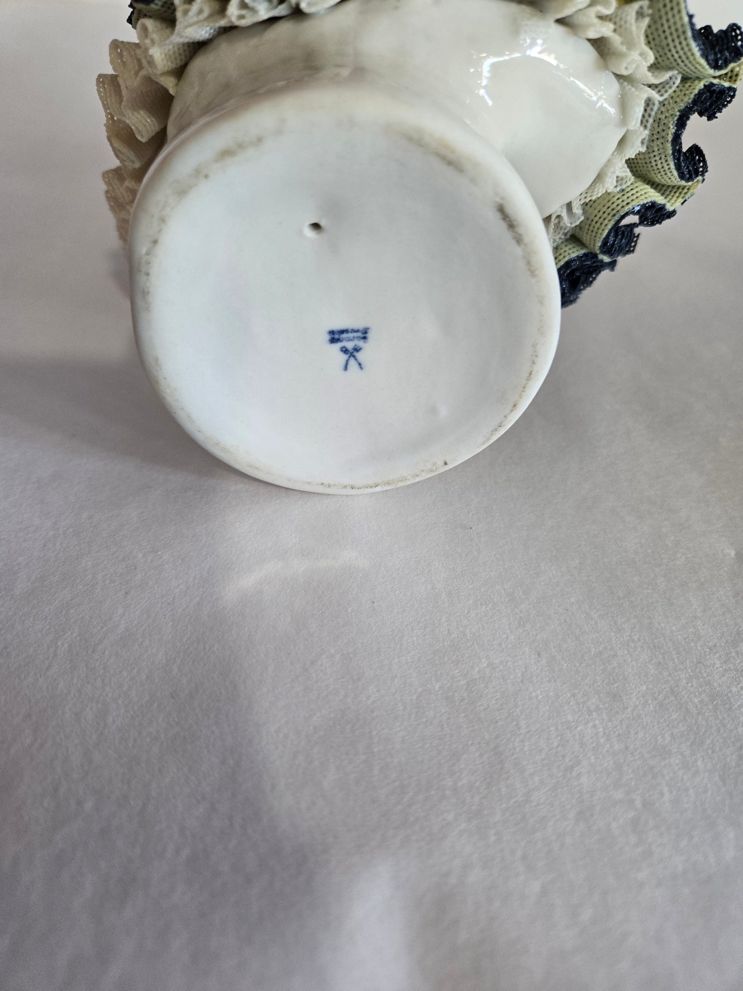 Vintage Dresden Flamenco Dancer- Yellow Tulle Dress