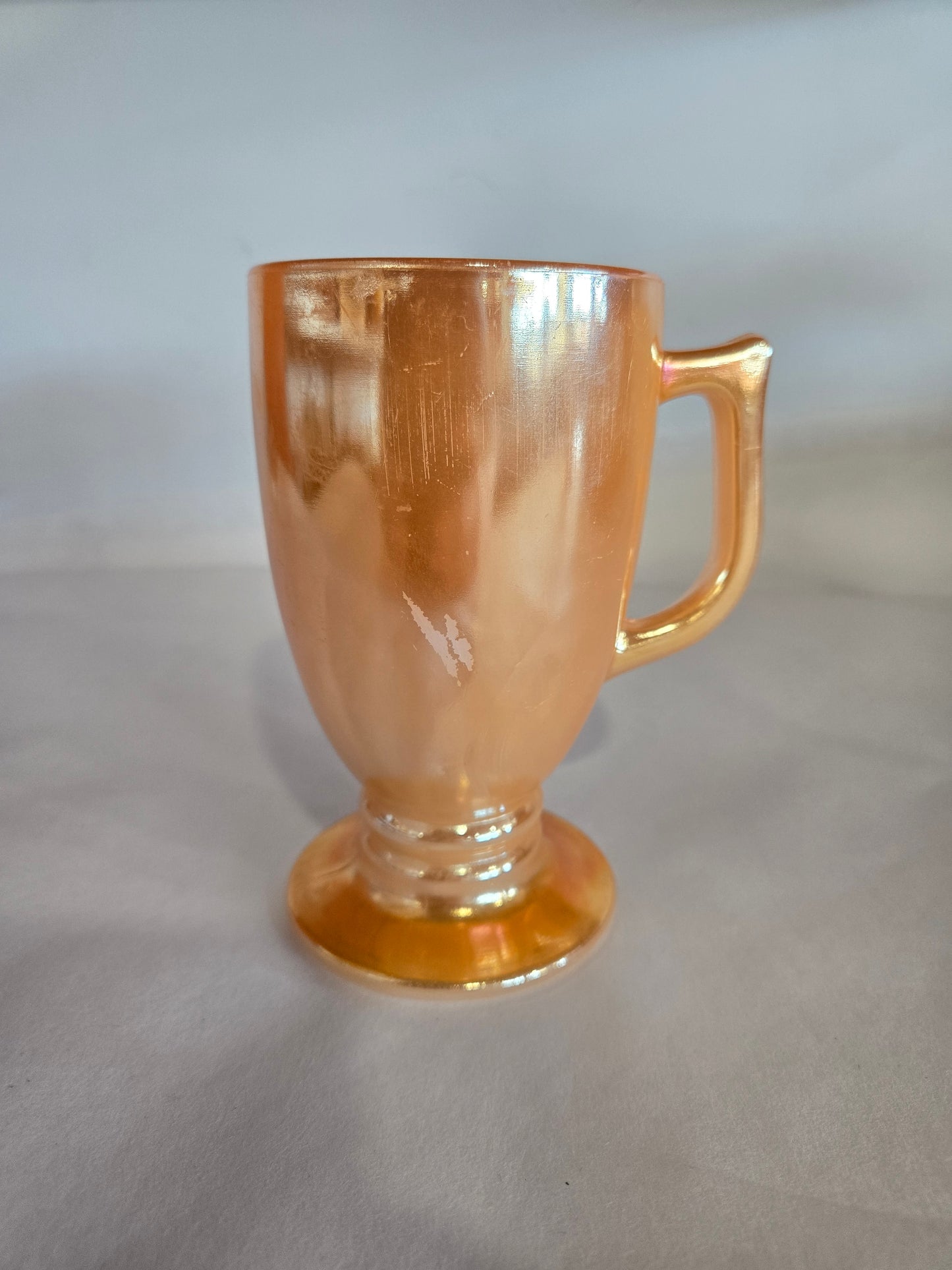 Vintage  peach lusterware mug