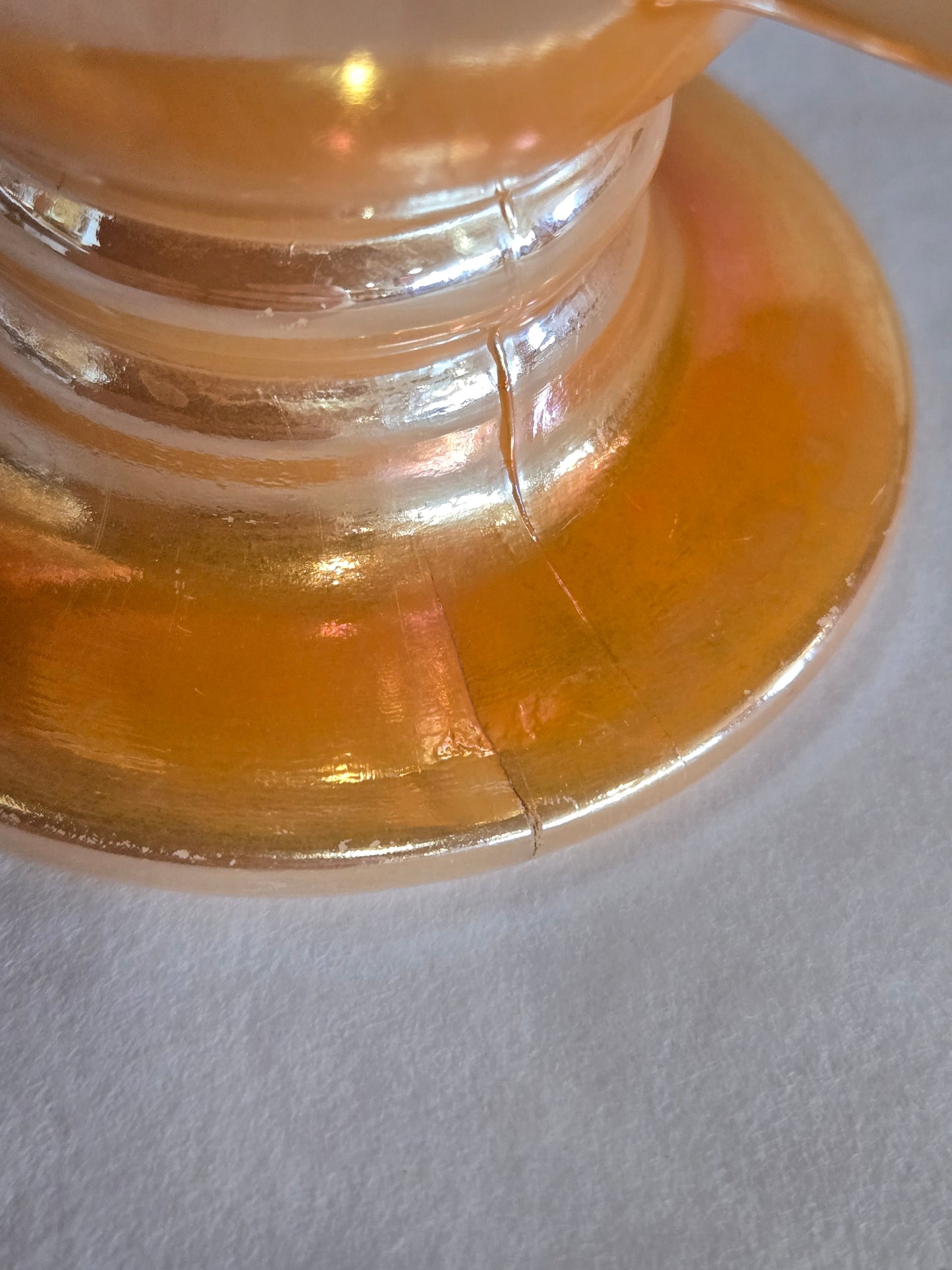 Vintage  peach lusterware mug