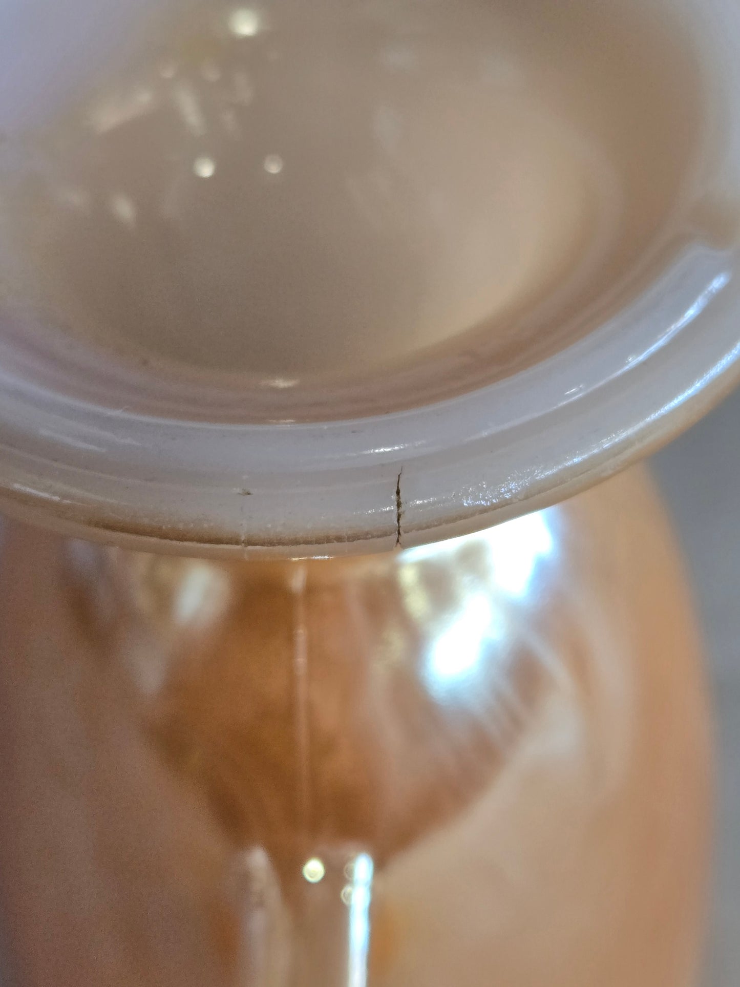 Vintage  peach lusterware mug