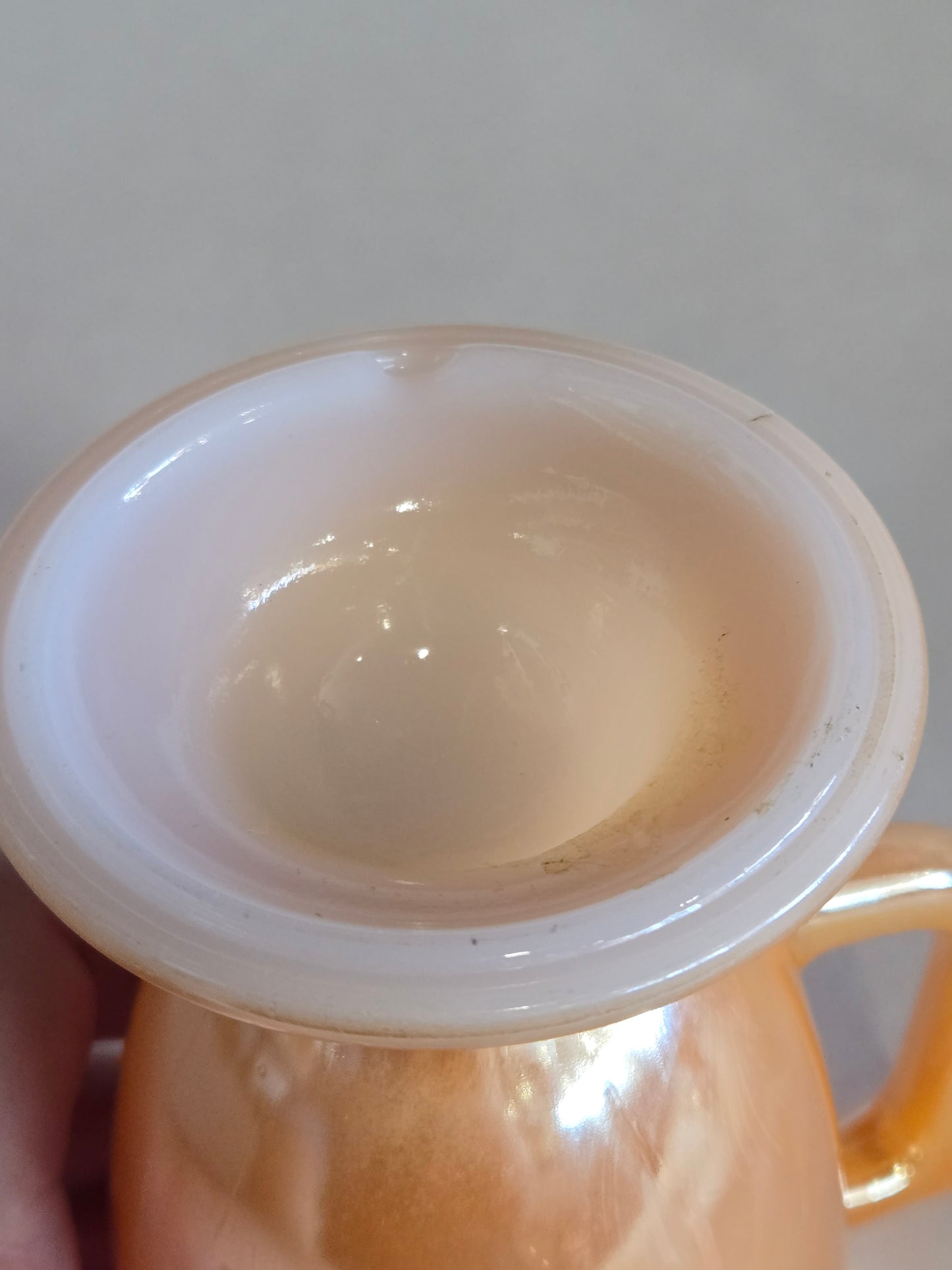Vintage  peach lusterware mug