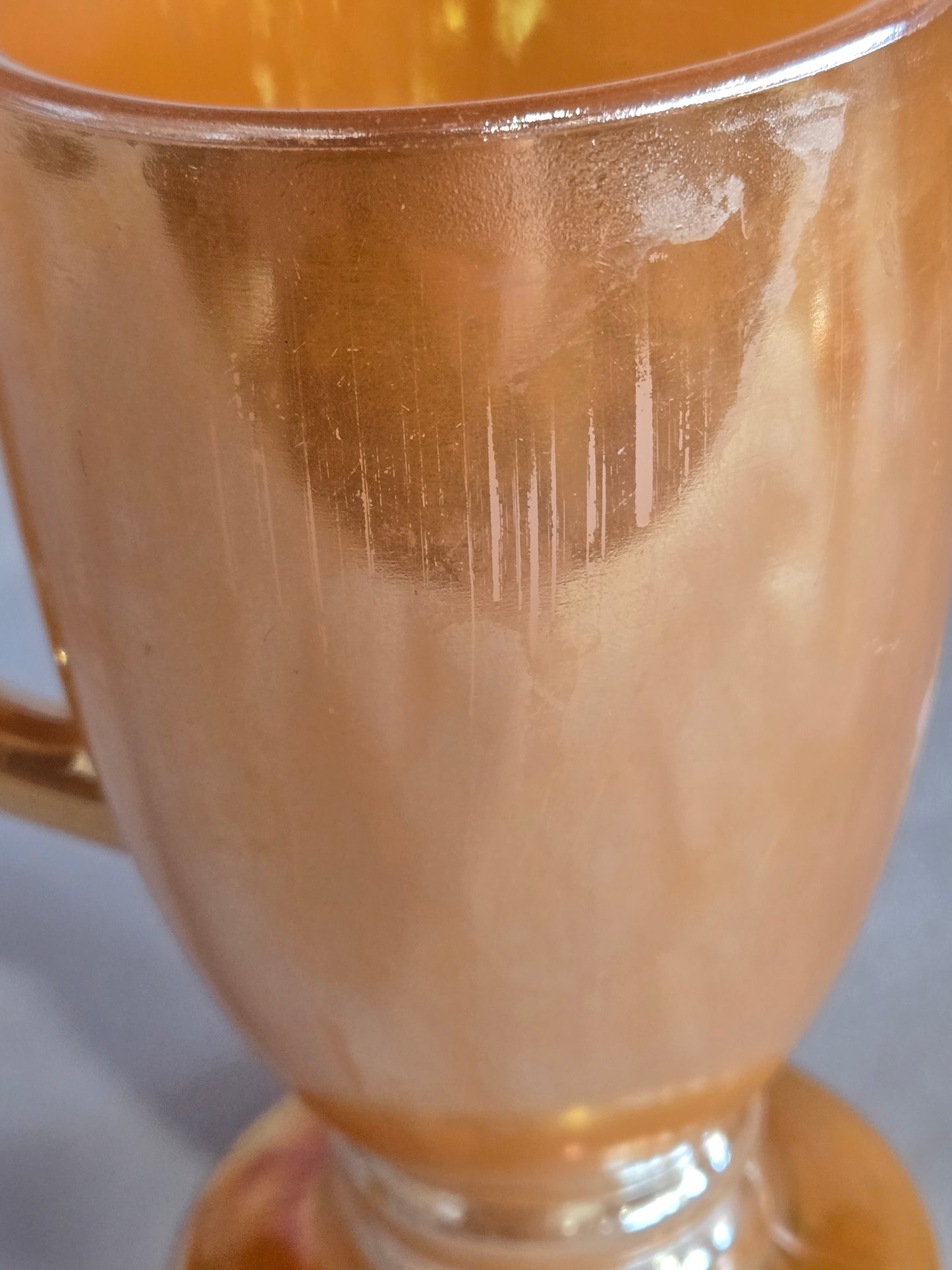 Vintage  peach lusterware mug