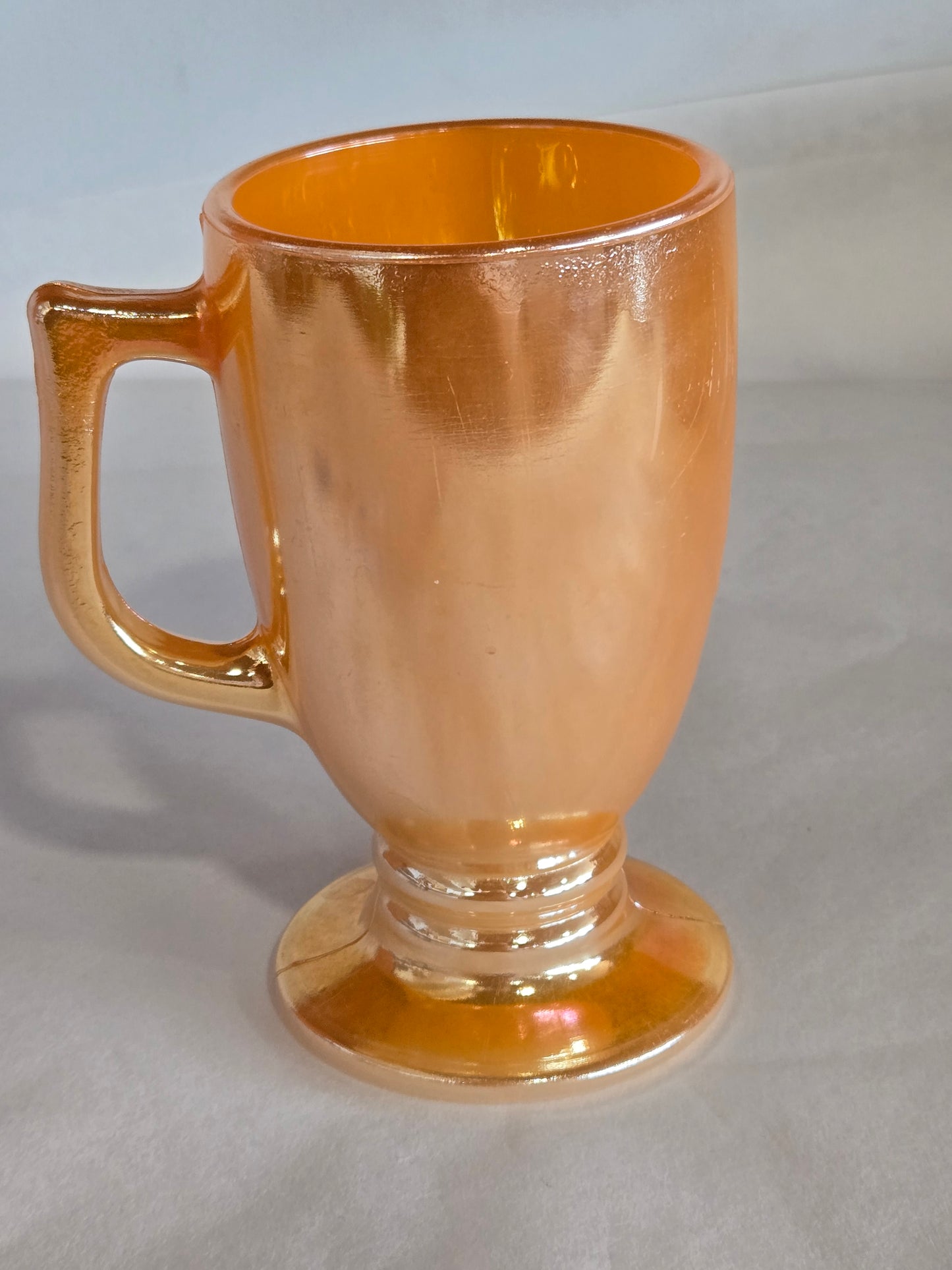 Vintage  peach lusterware mug