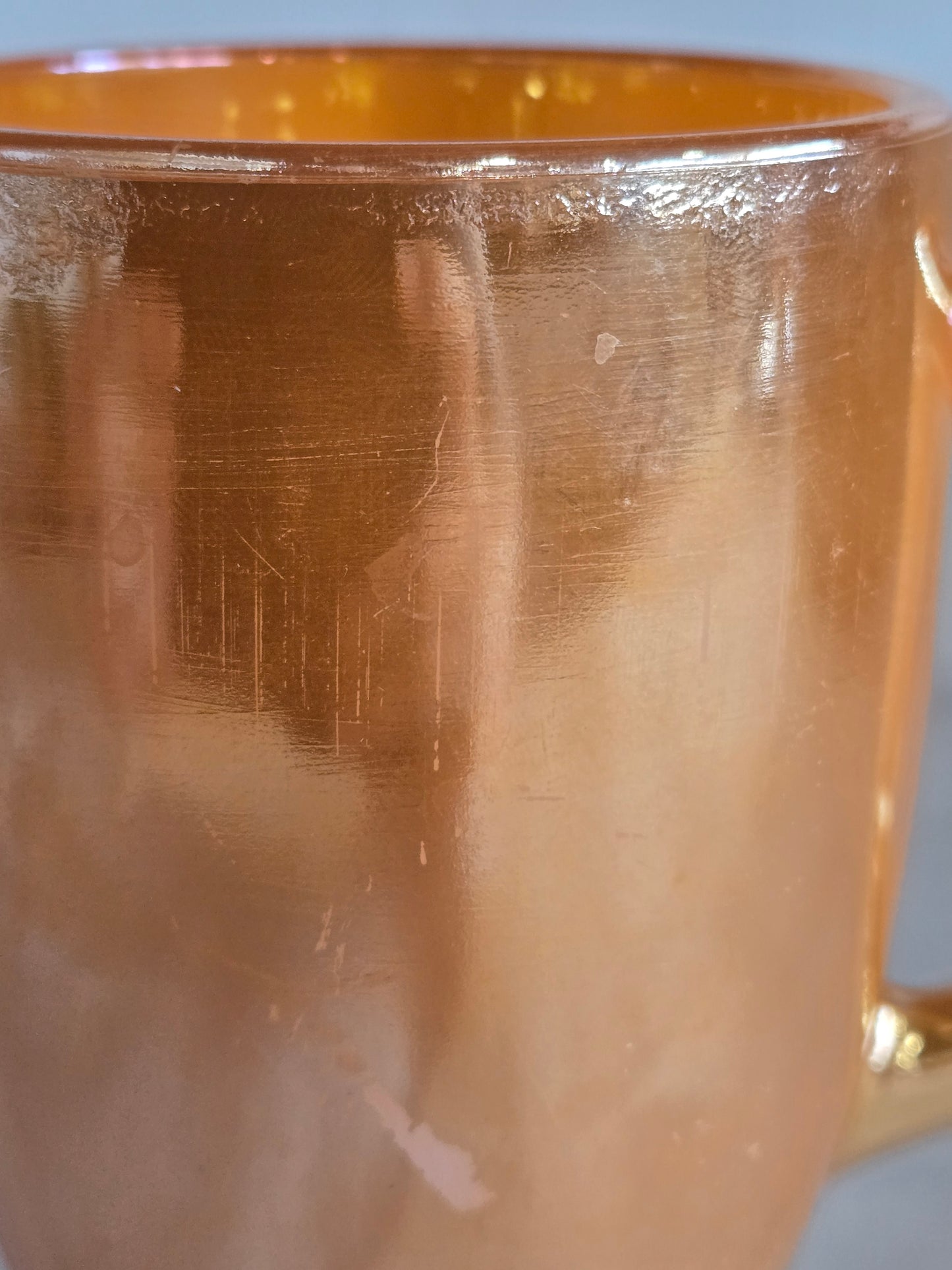 Vintage  peach lusterware mug