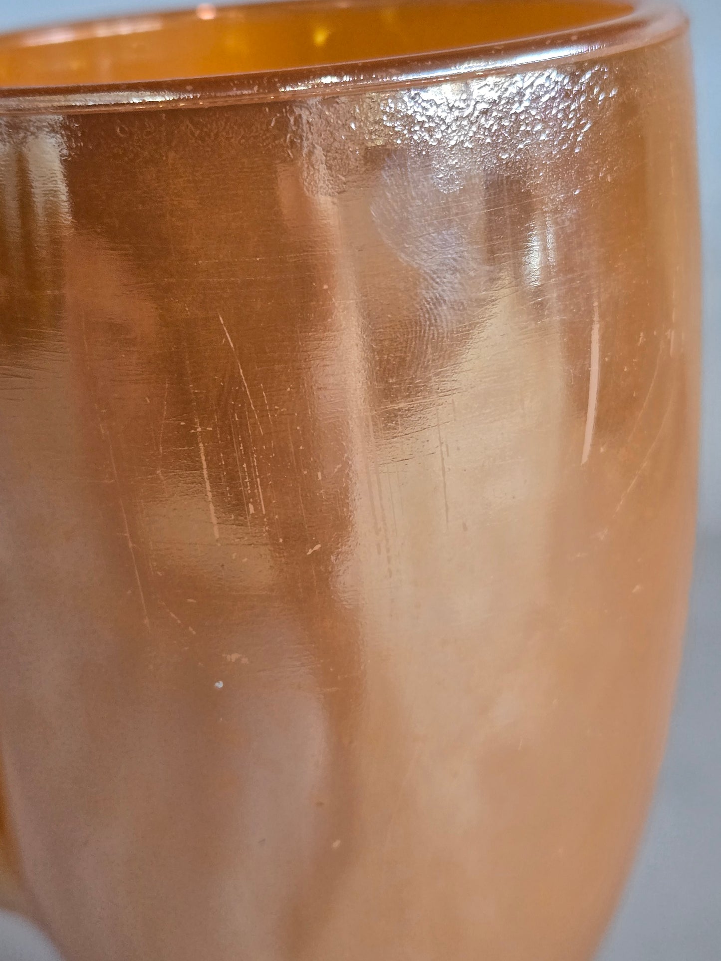 Vintage  peach lusterware mug