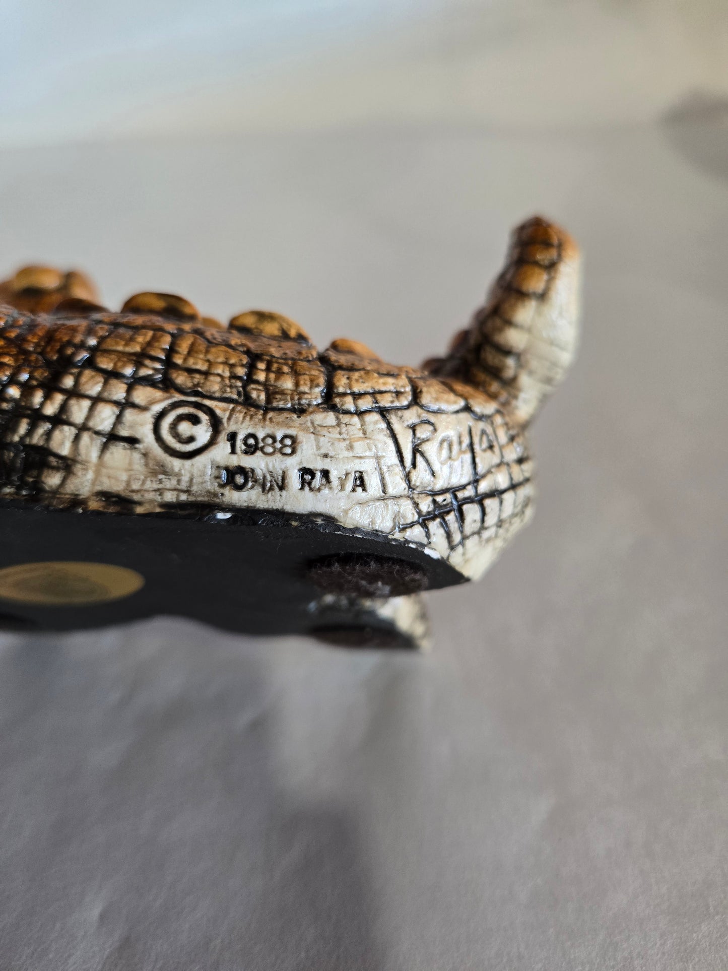 Vintage Beasties of the Kingdom" alligator figurine