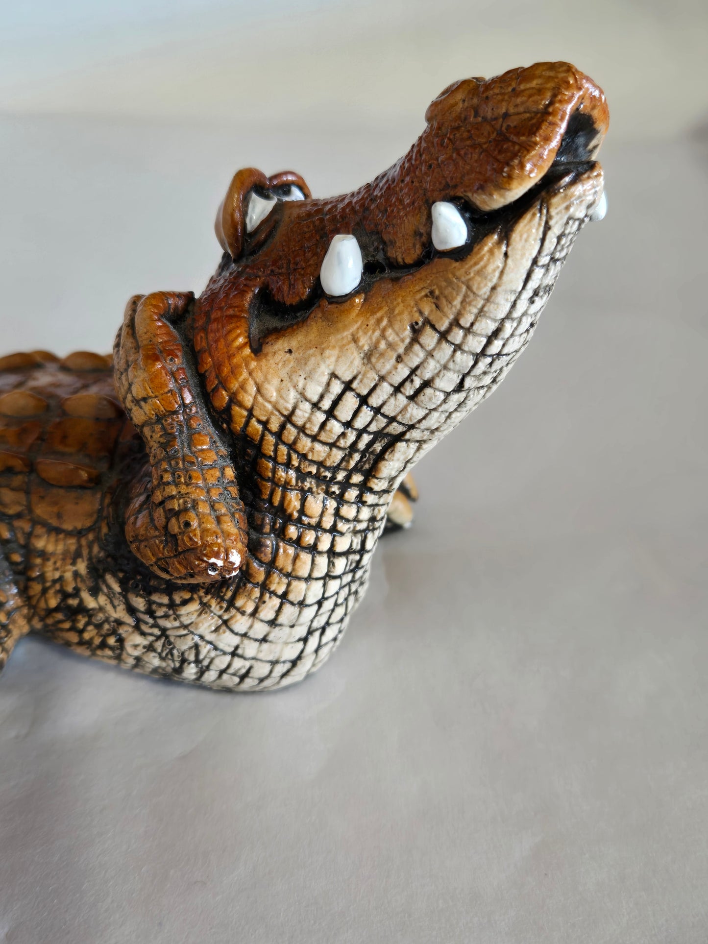 Vintage Beasties of the Kingdom" alligator figurine