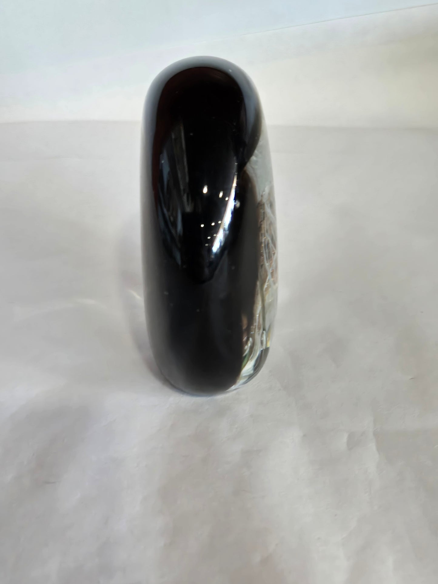 Glass Paperweight w/ Encased Jellyfish Design