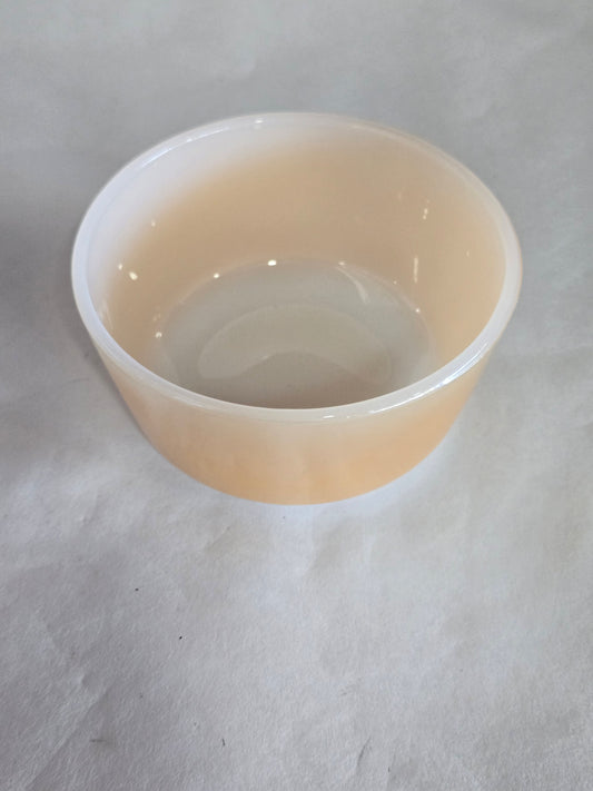 Vintage Fire king Peach luster custard bowl
