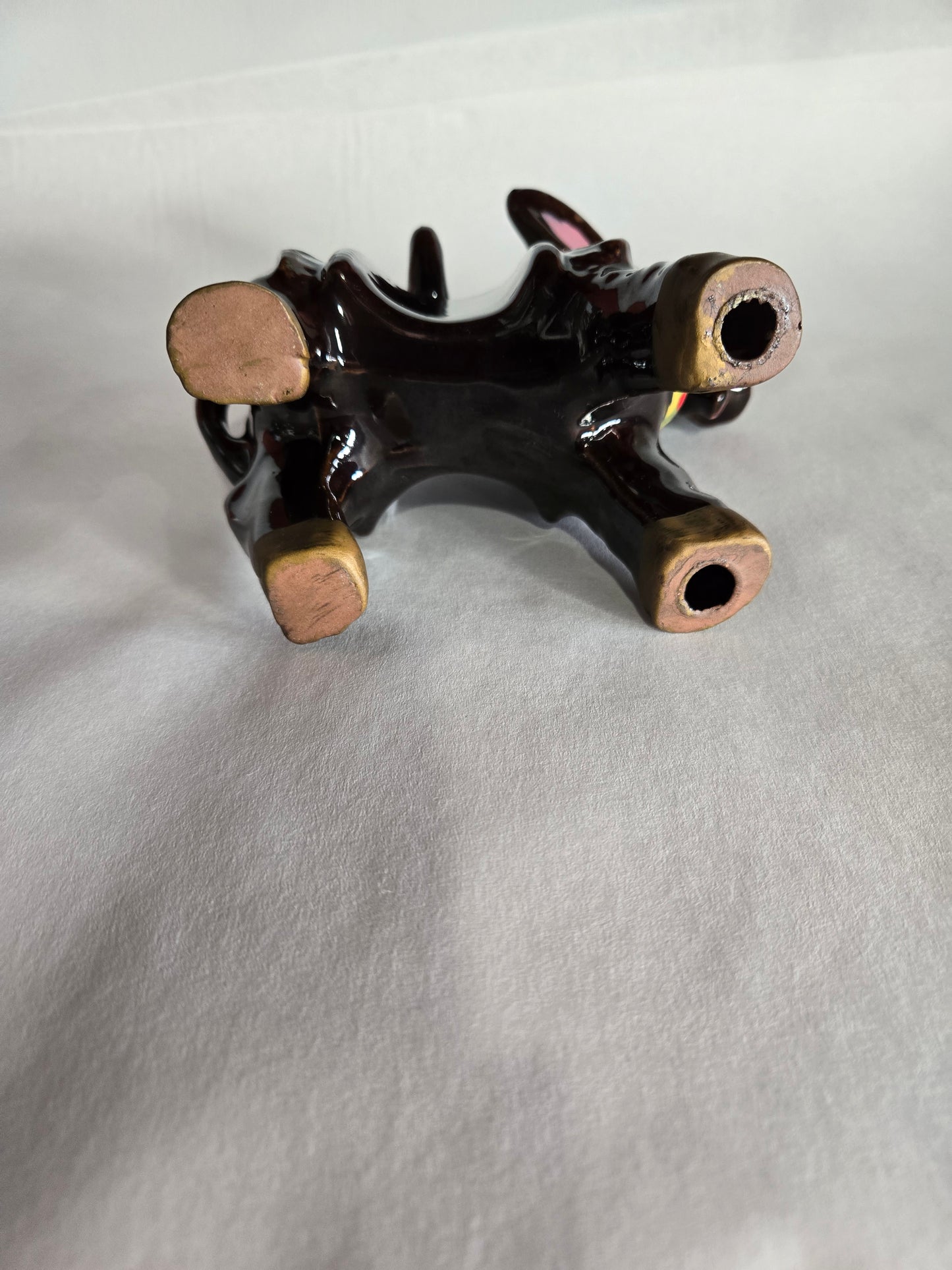 Vintage Ceramic Donkey Salt and Pepper 3pc Set