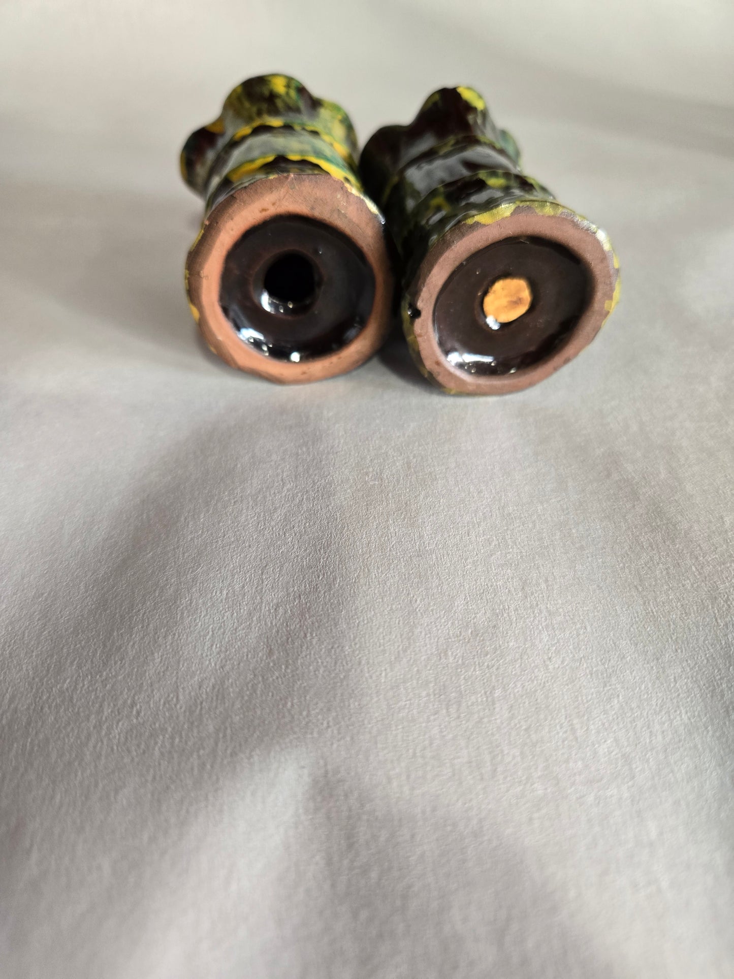 Vintage Ceramic Donkey Salt and Pepper 3pc Set