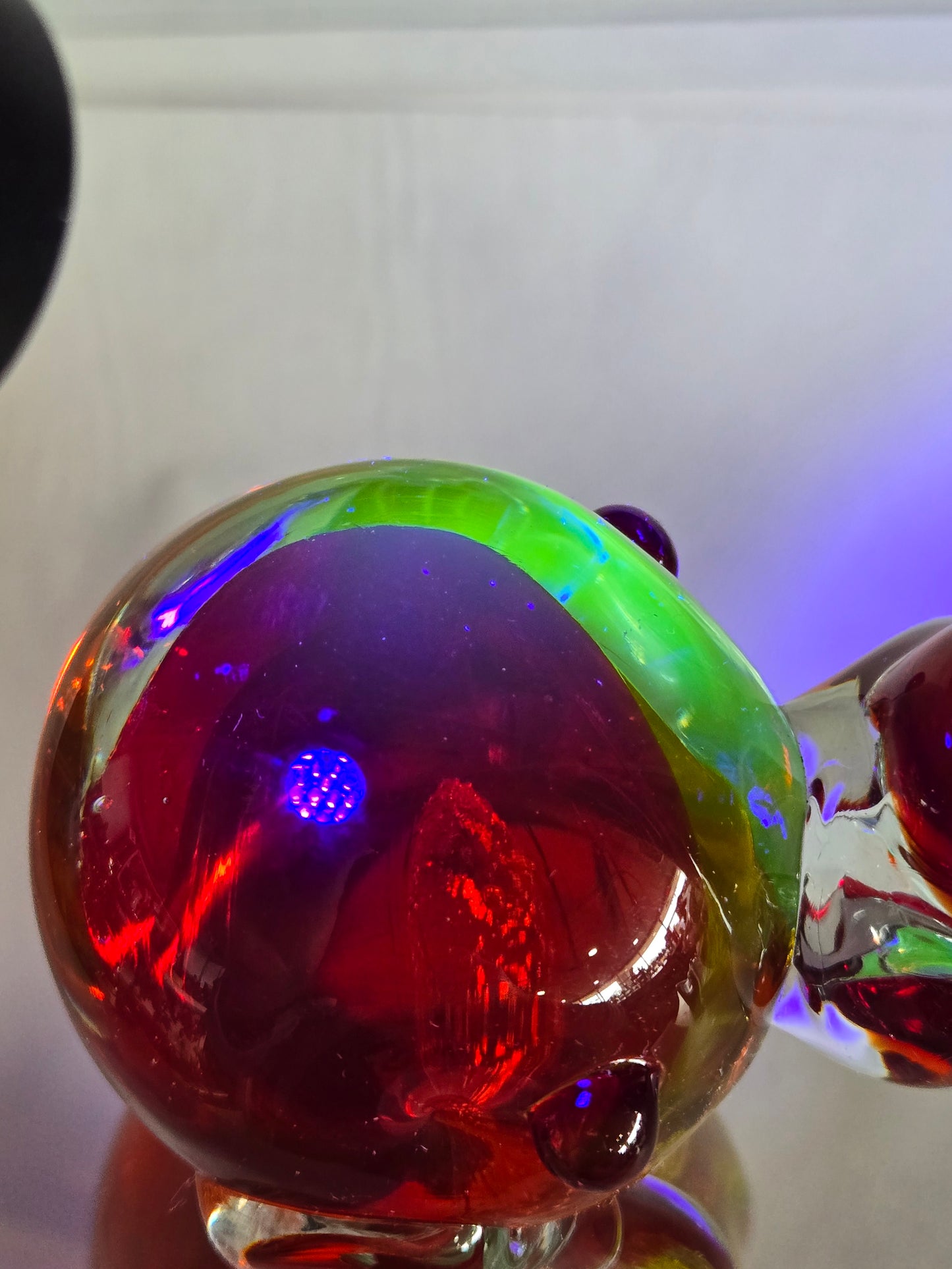 Colorful Murano glass dog