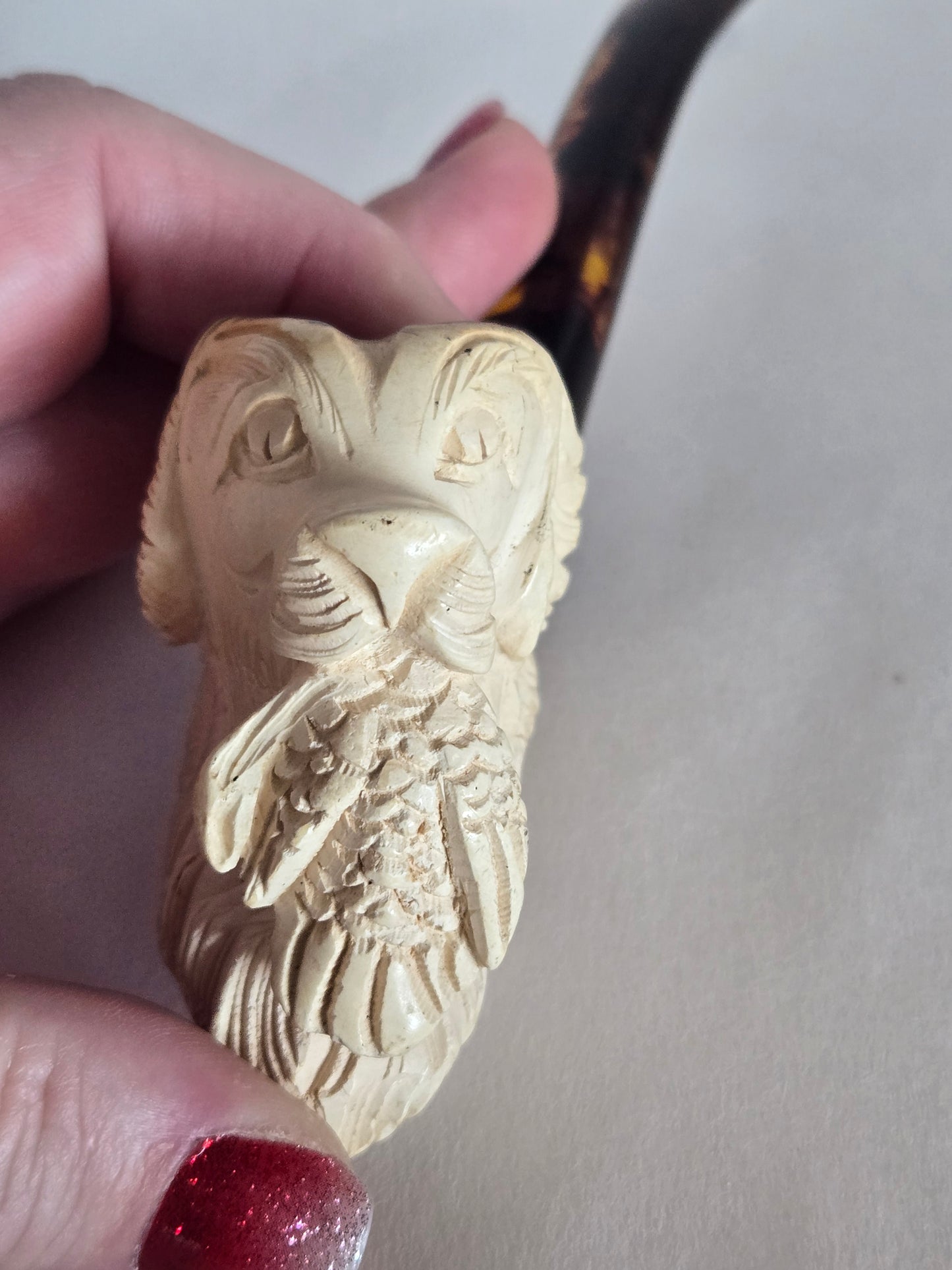Medium Meerschaum Hunting Dog Pipe