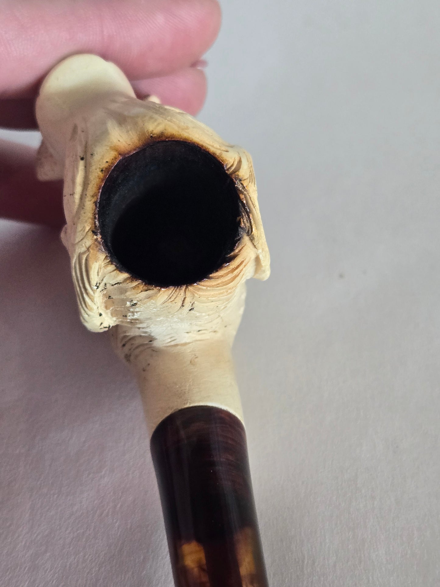 Medium Meerschaum Hunting Dog Pipe