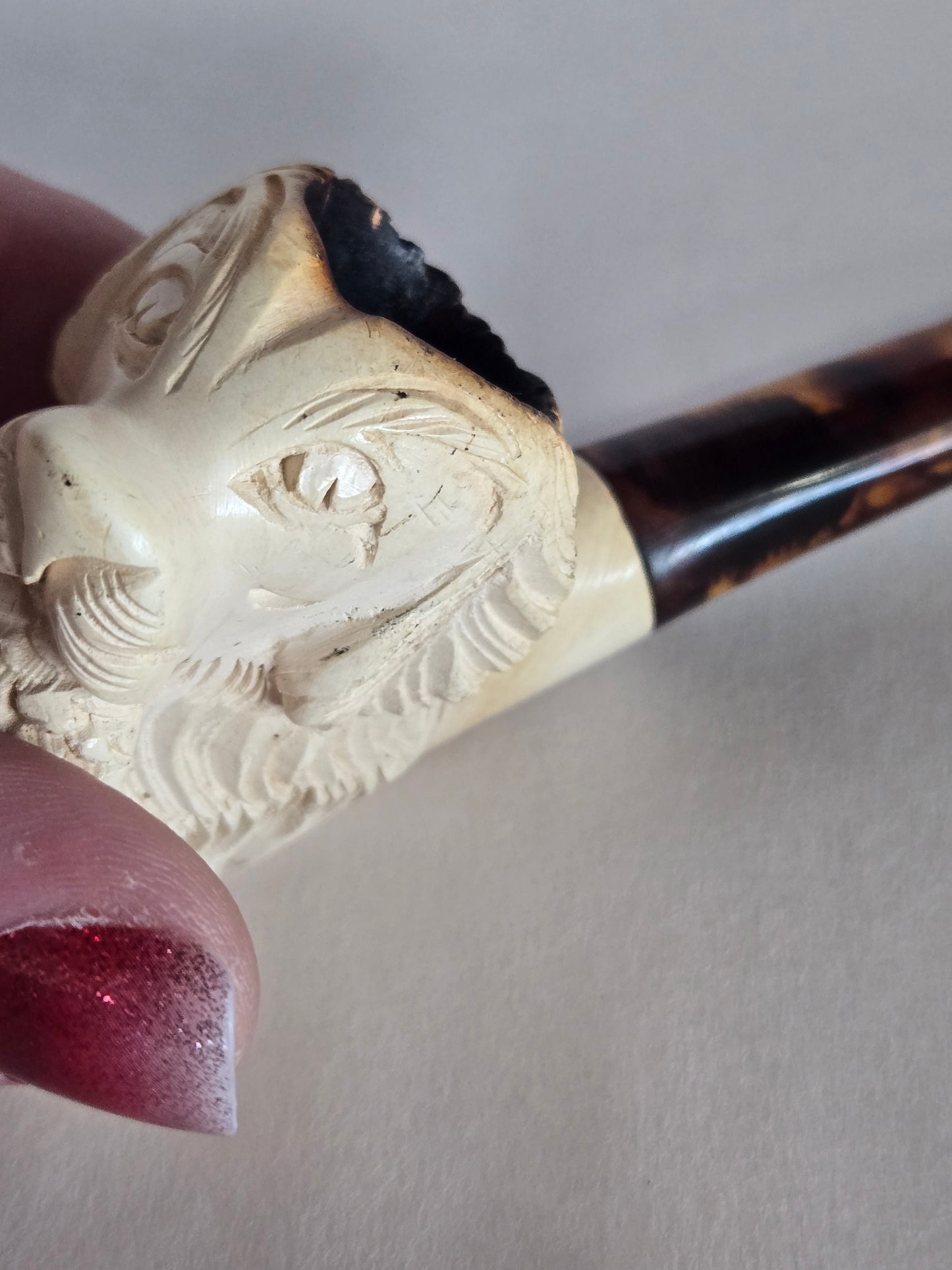 Medium Meerschaum Hunting Dog Pipe