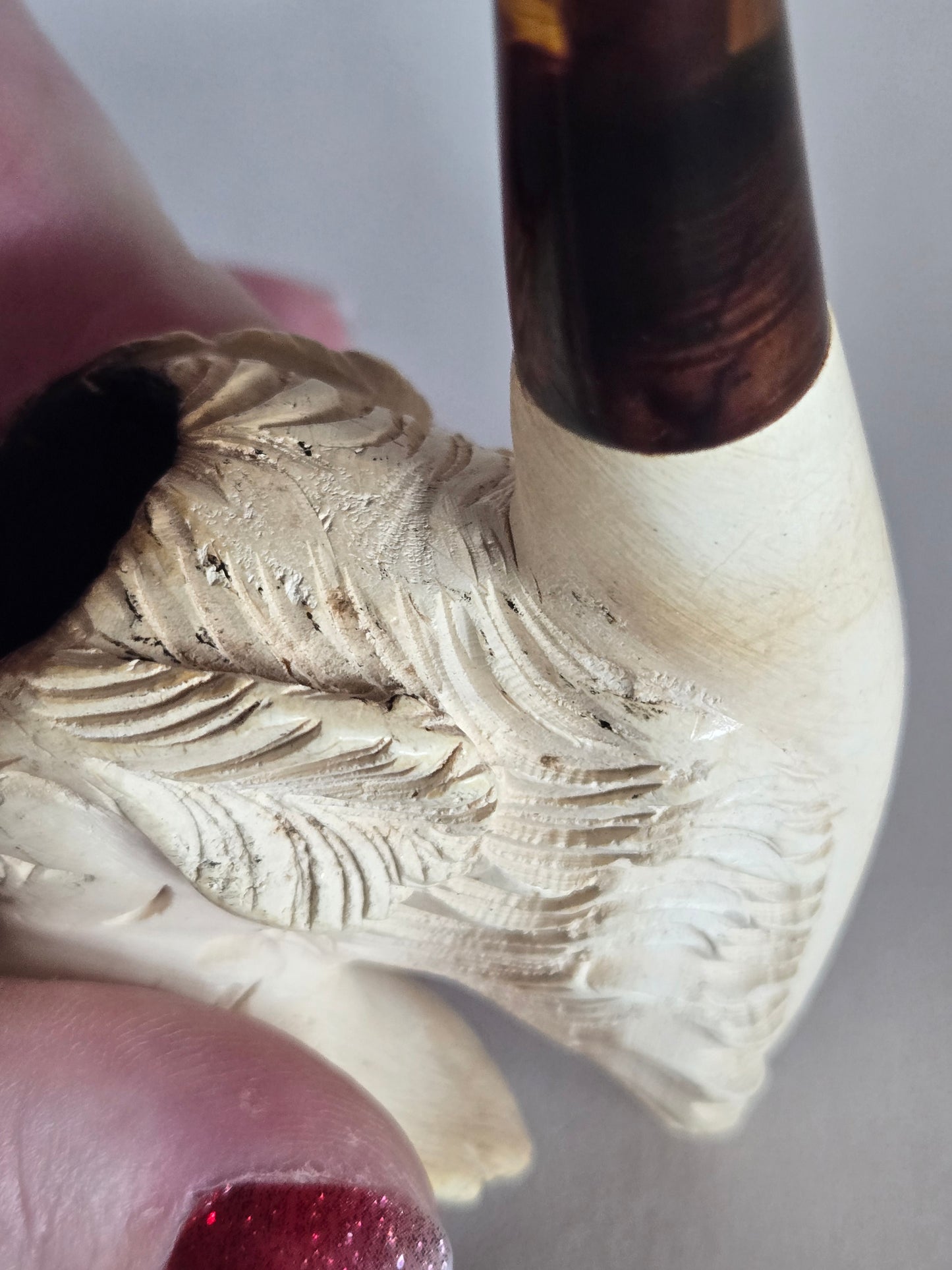 Medium Meerschaum Hunting Dog Pipe