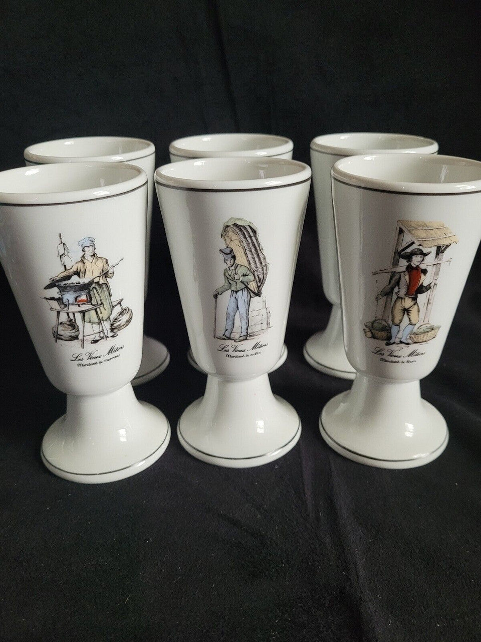 Set of 6 Tradition CNP France Goblets