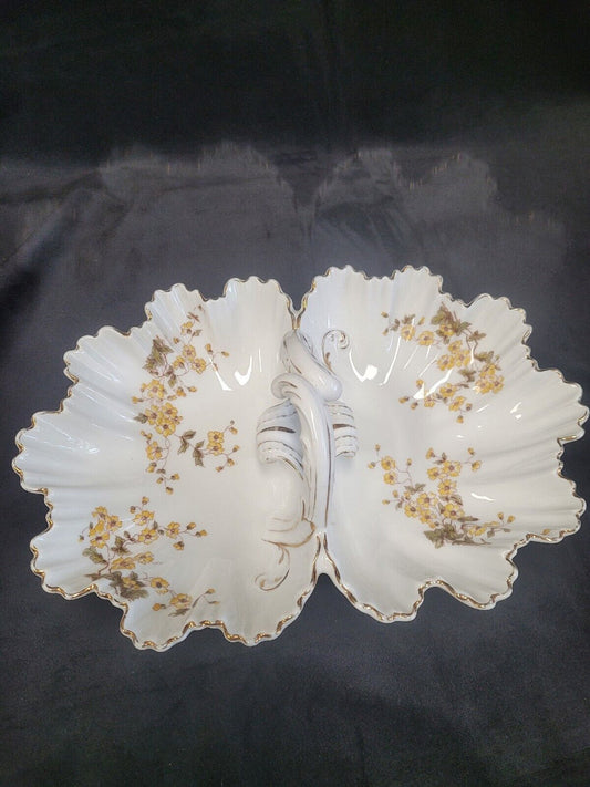 Porcelain Double Sided Serving Dish from Germany