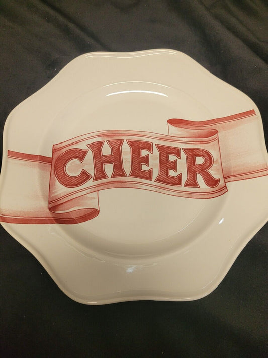 Set of 4 Food Network Cheer Plates