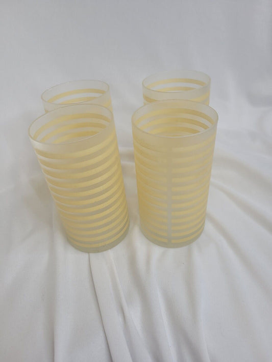 Mid century frosted glasses