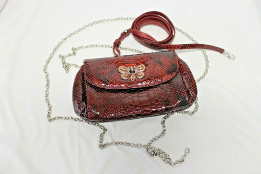 Brighton Red Snakeskin Purse