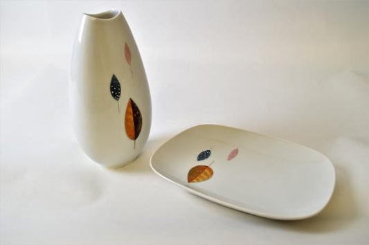 Vintage Pair of Matching Rosenthal Ceramic Pieces