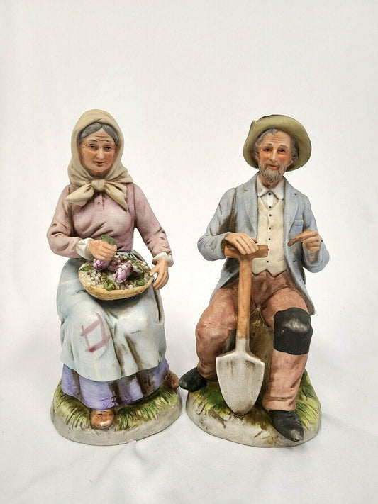 Pair of Hamco Man and Woman Figurines