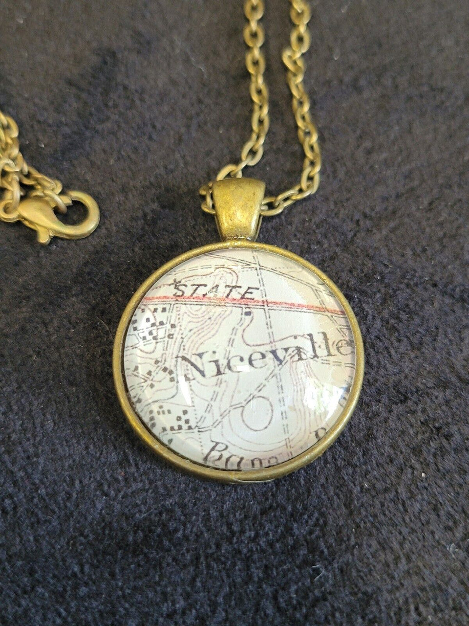 Niceville Map Pendant Necklace