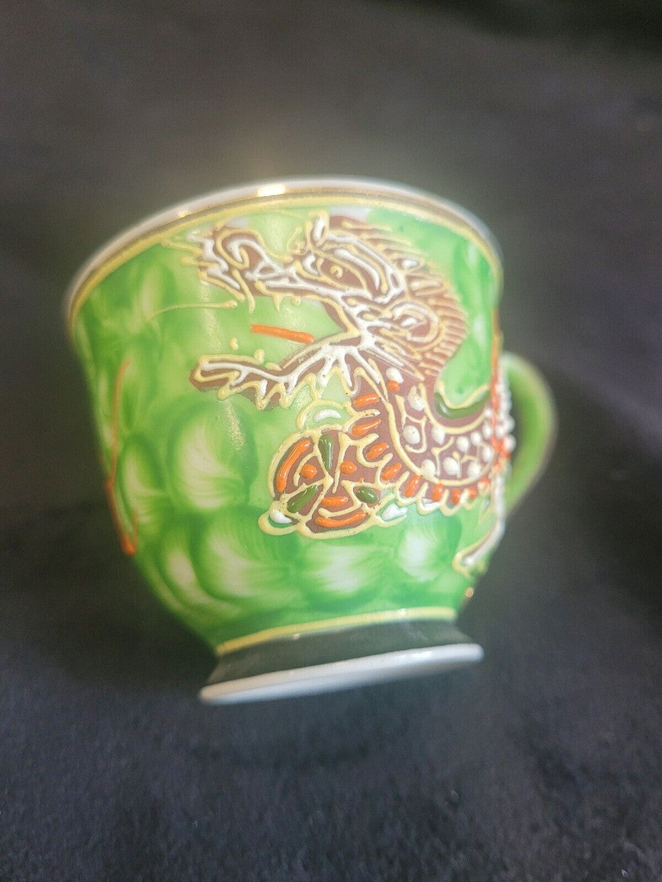 Niko Niko Green Dragon Demitasse Cup