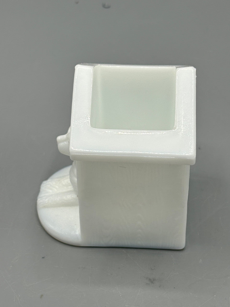 Westmoreland Milk Glass Dog in Doghouse Toothpick Holder