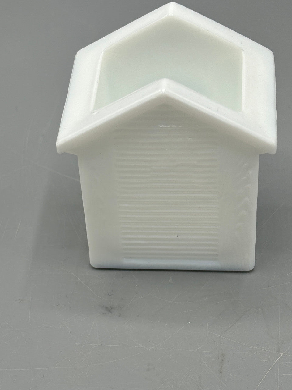 Westmoreland Milk Glass Dog in Doghouse Toothpick Holder