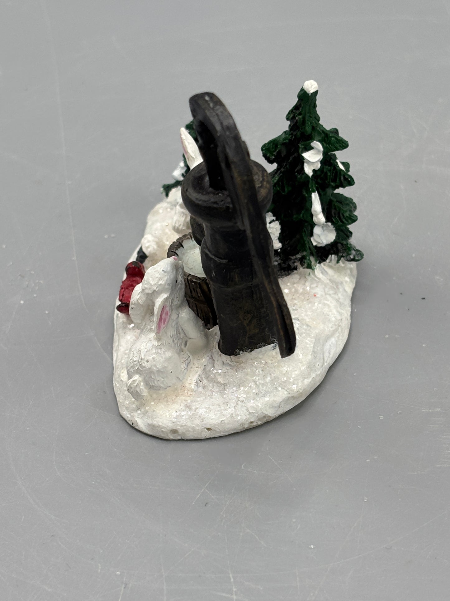 Christmas water pump & rabbits