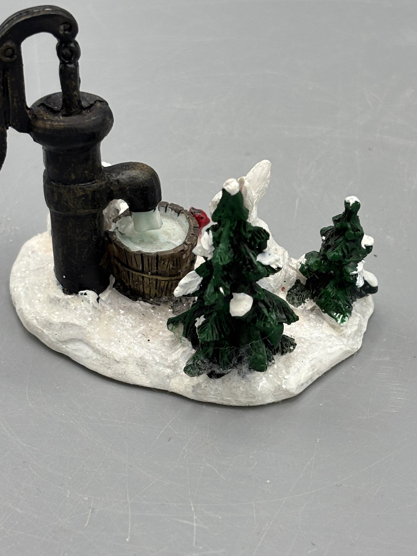 Christmas water pump & rabbits