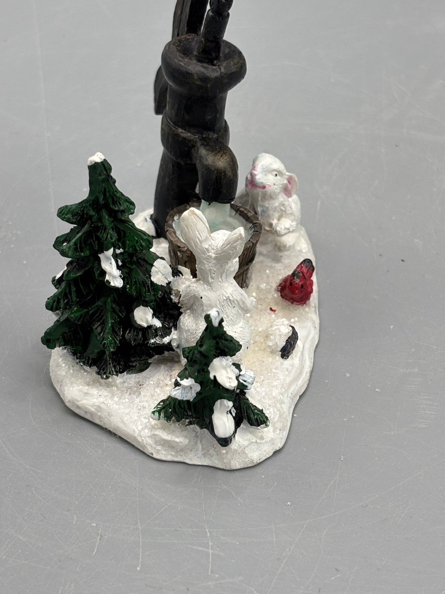 Christmas water pump & rabbits