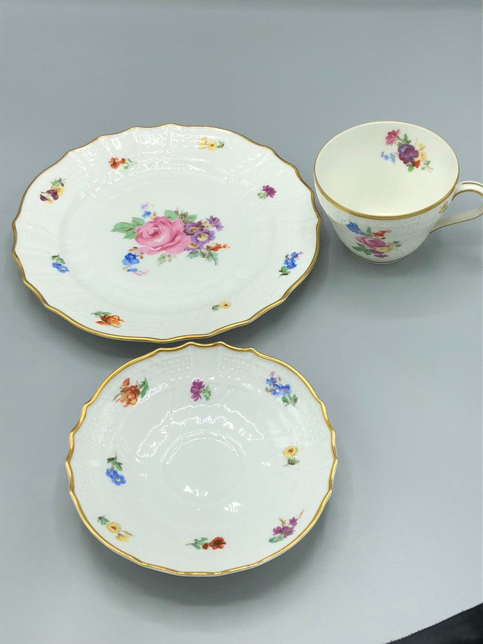 Dresden Tea cup, Saucer & Plate