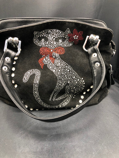 22 Fab Rhinestone Cat Handbag