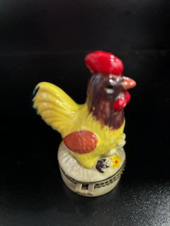 Vintage Porcelain Hinged Chicken Trinket Box