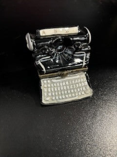 Vintage Porcelain Hinged Typewriter Trinket Box