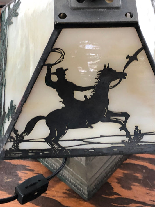 Cowboy & Horse lamp