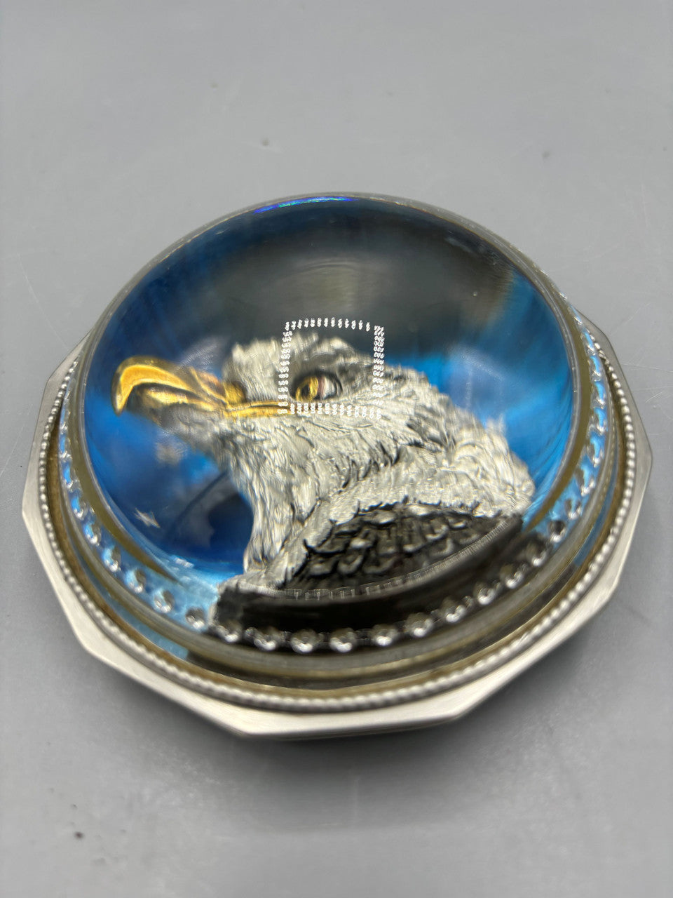 Resolute Eagle paperweight signed Charlie Hill