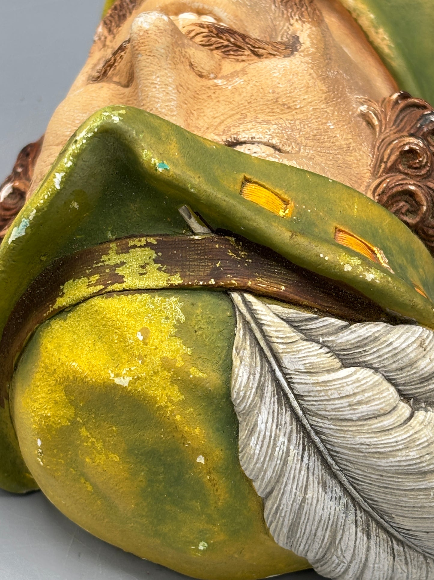 Vintage Robin Hood Chalkware wall hanging by Wright