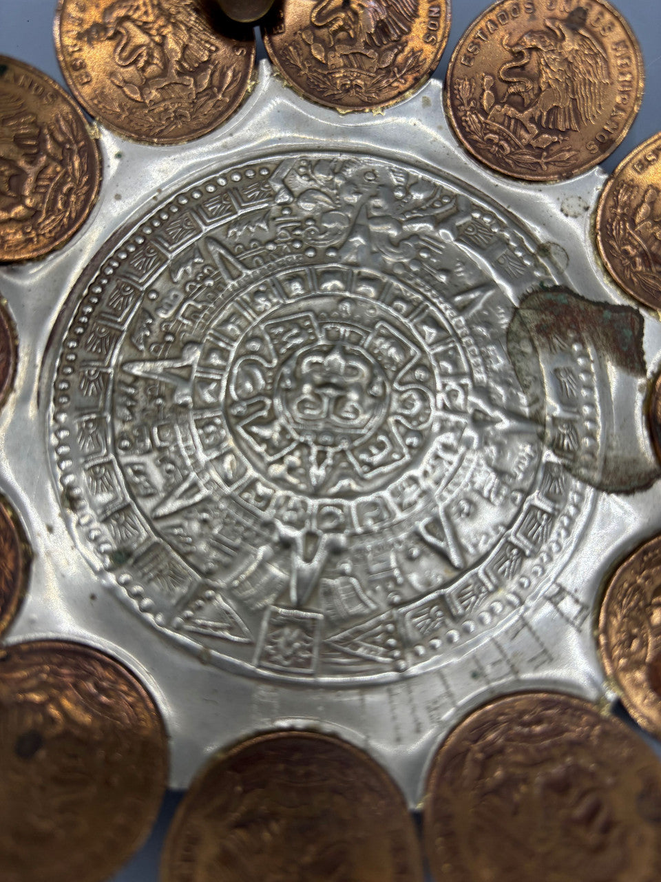 Vintage Mexican Coin ashtray