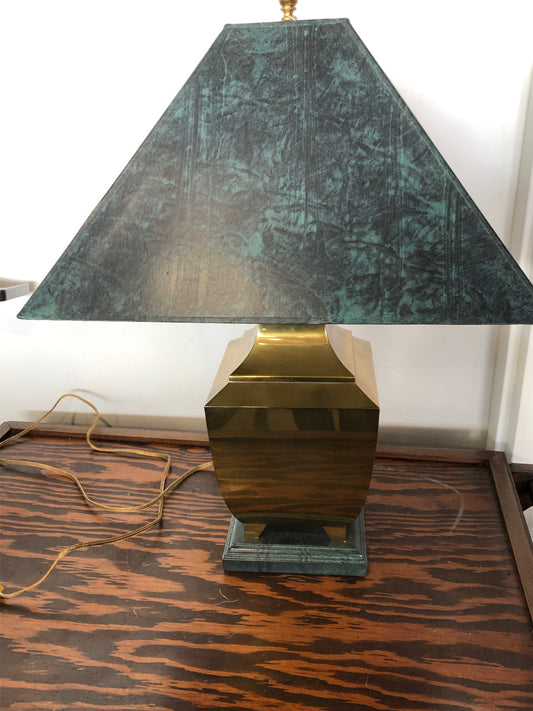 Large Square Brass lamp