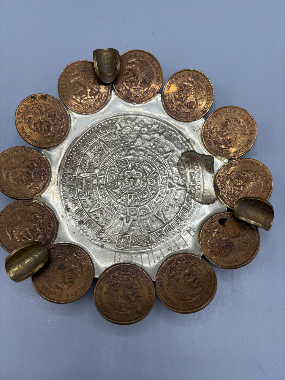 Vintage Mexican Coin ashtray