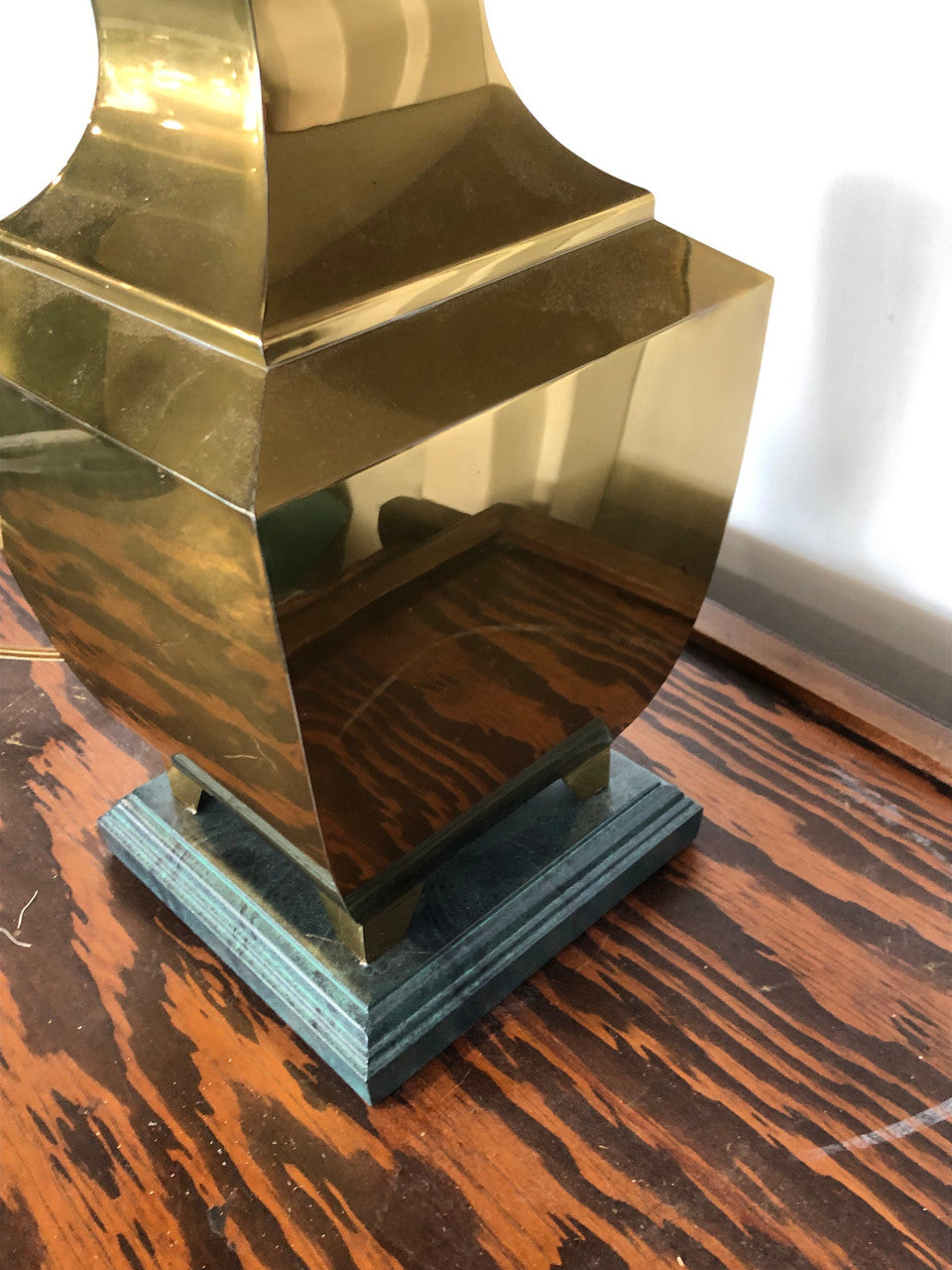 Large Square Brass lamp